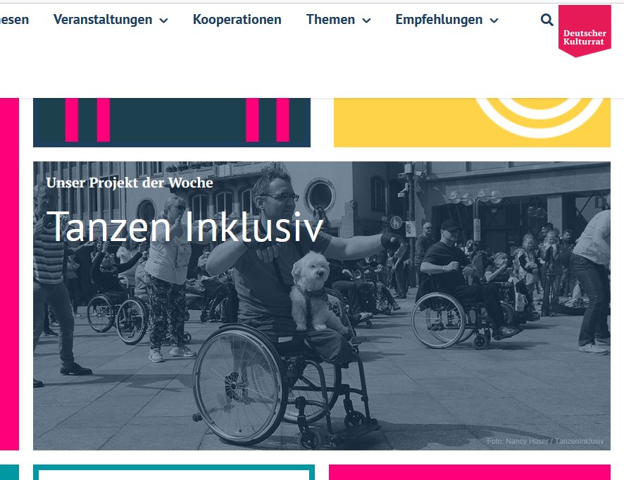 You are currently viewing Tanzen Inklusiv ist Projekt der Woche