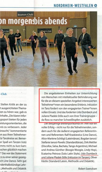 You are currently viewing Weiterbildung für Multiplikatoren – Tanzspiegel berichtet
