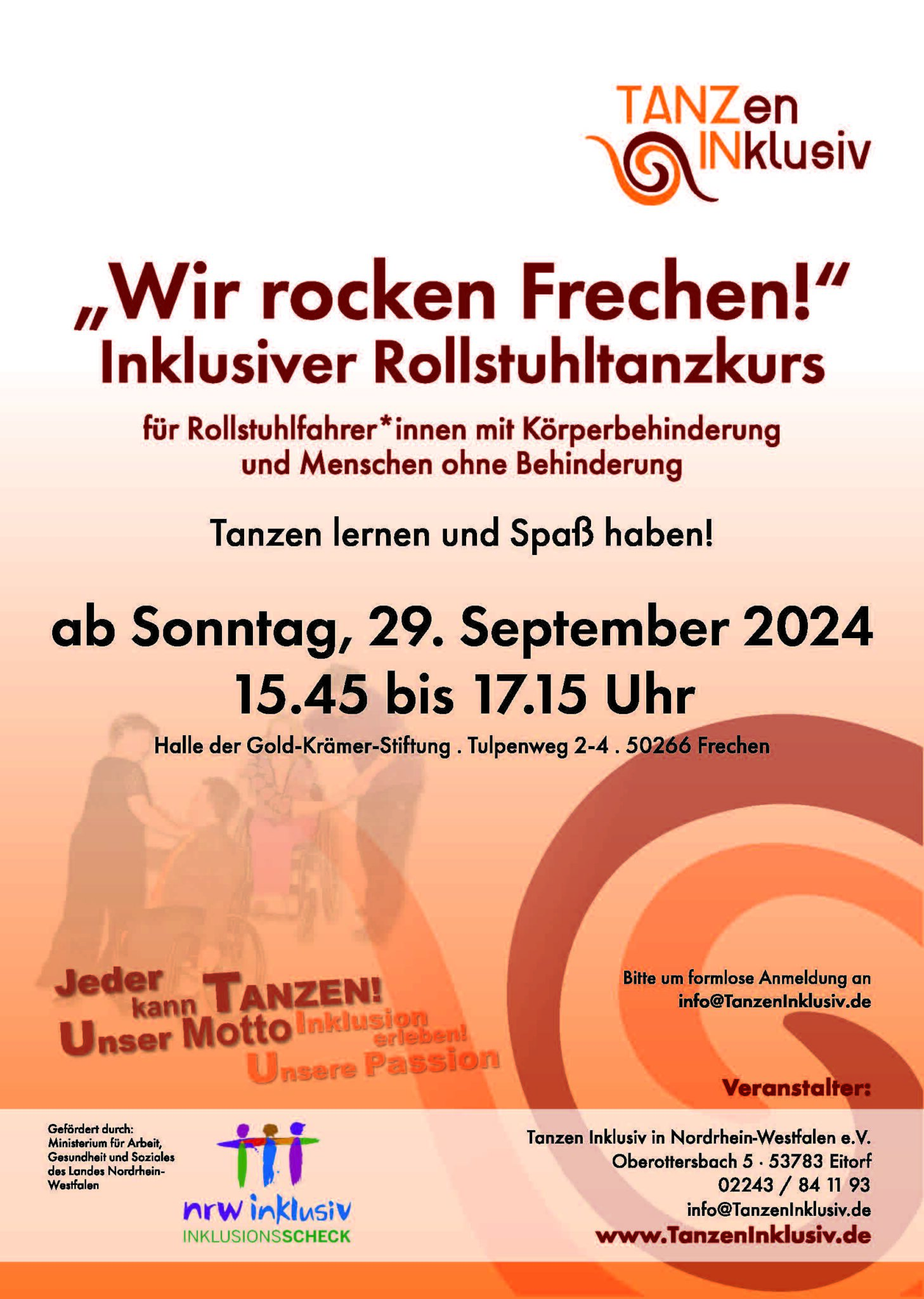 Read more about the article Rollstuhltanzkurs in Frechen